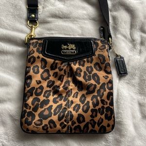Cheetah print coach purse